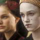 The Queen’s shadow. But who’s casting it? That’s Portman on the left with lookalike Keira Knightley (Sabé) on the right acting as Queen.